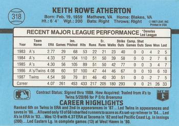 Keith Atherton  baseball card collectible - Main Image 2