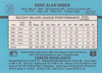 Kent Hrbek  baseball card collectible - Main Image 2