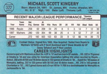 Mike Kingery  baseball card collectible - Main Image 2