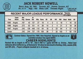 Jack Howell  baseball card collectible - Main Image 2