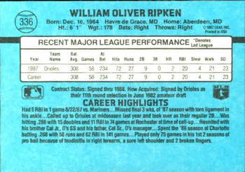 Billy Ripken  baseball card collectible - Main Image 2