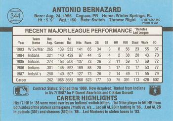 Tony Bernazard  baseball card collectible - Main Image 2