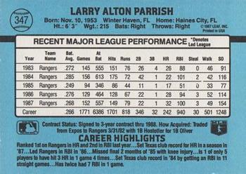 Larry Parrish  baseball card collectible - Main Image 2