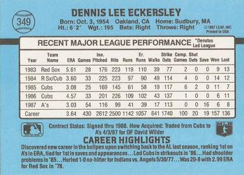 Dennis Eckersley  baseball card collectible - Main Image 2