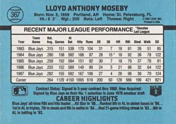 Lloyd Moseby  baseball card collectible - Main Image 2