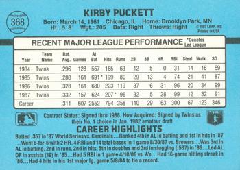 Kirby Puckett  baseball card collectible - Main Image 2