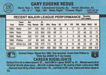 Gary Redus  baseball card collectible - Main Image 2