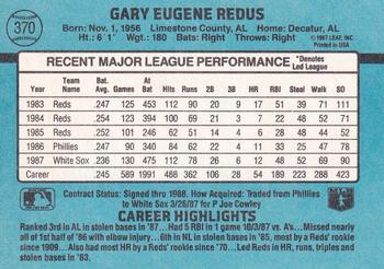 Gary Redus  baseball card collectible - Main Image 2