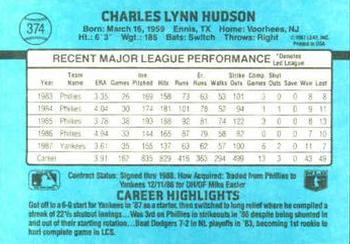 Charles Hudson  baseball card collectible - Main Image 2