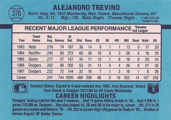 Alex Trevino  baseball card collectible - Main Image 2