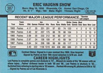 Eric Show  baseball card collectible - Main Image 2