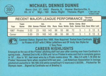Mike Dunne  baseball card collectible - Main Image 2