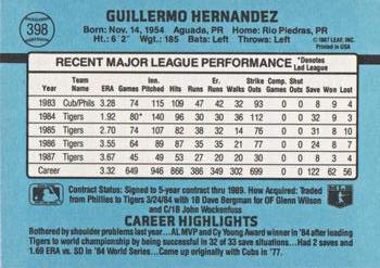 Willie Hernandez  baseball card collectible - Main Image 2