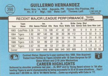 Willie Hernandez  baseball card collectible - Main Image 2
