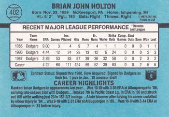 Brian Holton  baseball card collectible - Main Image 2