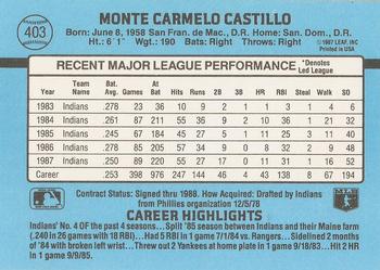 Carmen Castillo  baseball card collectible - Main Image 2