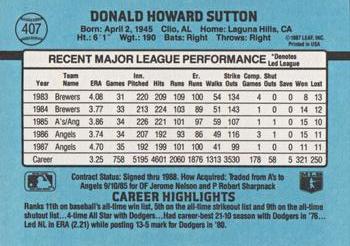 Don Sutton  baseball card collectible - Main Image 2