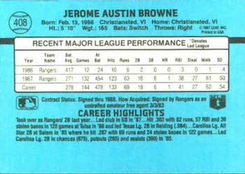 Jerry Browne  baseball card collectible - Main Image 2