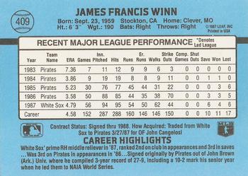 Jim Winn  baseball card collectible - Main Image 2