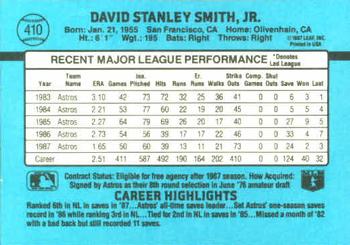 Dave Smith  baseball card collectible - Main Image 2