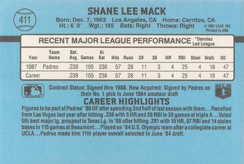 Shane Mack  baseball card collectible - Main Image 2