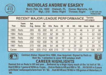 Nick Esasky  baseball card collectible - Main Image 2