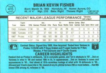 Brian Fisher  baseball card collectible - Main Image 2
