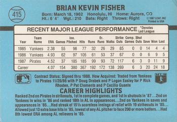 Brian Fisher  baseball card collectible - Main Image 2