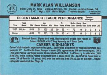 Mark Williamson  baseball card collectible - Main Image 2