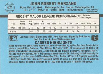 John Marzano  baseball card collectible - Main Image 2
