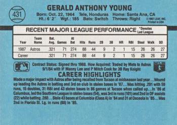 Gerald Young  baseball card collectible - Main Image 2