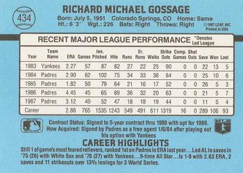 Rich Gossage  baseball card collectible - Main Image 2