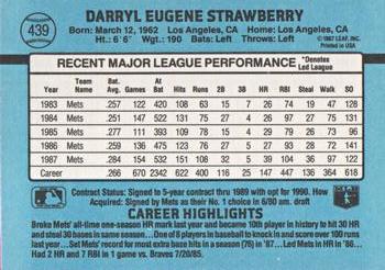 Darryl Strawberry  baseball card collectible - Main Image 2