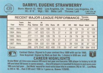 Darryl Strawberry  baseball card collectible - Main Image 2