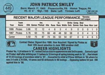 John Smiley  baseball card collectible - Main Image 2