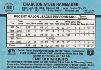 Atlee Hammaker  baseball card collectible - Main Image 2