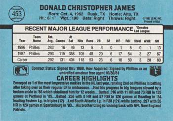 Chris James  baseball card collectible - Main Image 2