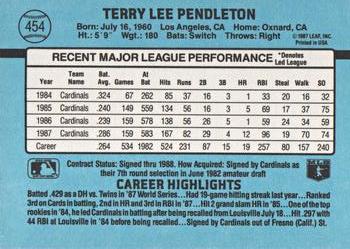Terry Pendleton  baseball card collectible - Main Image 2
