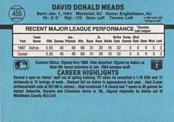 Dave Meads  baseball card collectible - Main Image 2