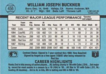 Bill Buckner  baseball card collectible - Main Image 2