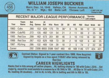 Bill Buckner  baseball card collectible - Main Image 2