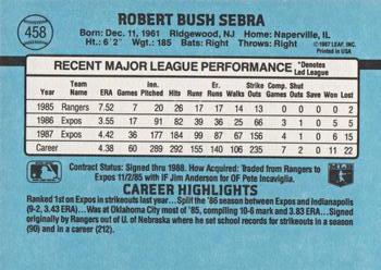 Bob Sebra  baseball card collectible - Main Image 2