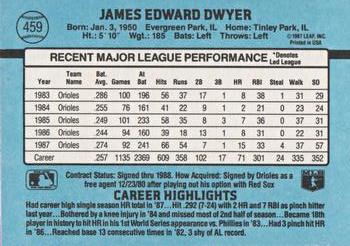 Jim Dwyer  baseball card collectible - Main Image 2