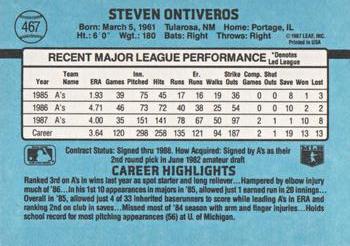 Steve Ontiveros  baseball card collectible - Main Image 2