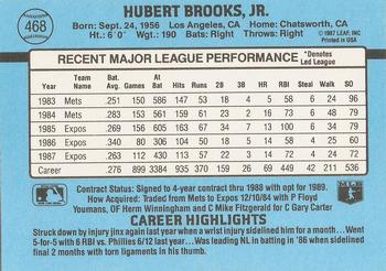 Hubie Brooks  baseball card collectible - Main Image 2