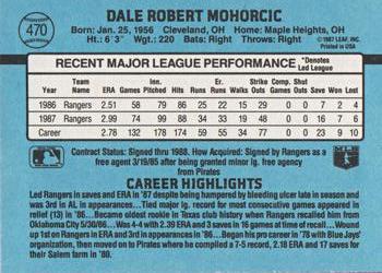 Dale Mohorcic  baseball card collectible - Main Image 2