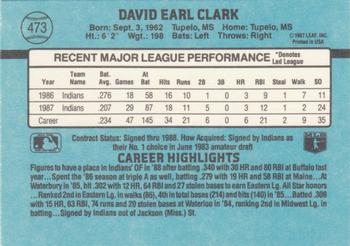 Dave Clark  baseball card collectible - Main Image 2