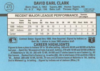 Dave Clark  baseball card collectible - Main Image 2