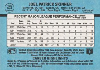 Joel Skinner  baseball card collectible - Main Image 2