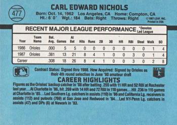 Carl Nichols  baseball card collectible - Main Image 2